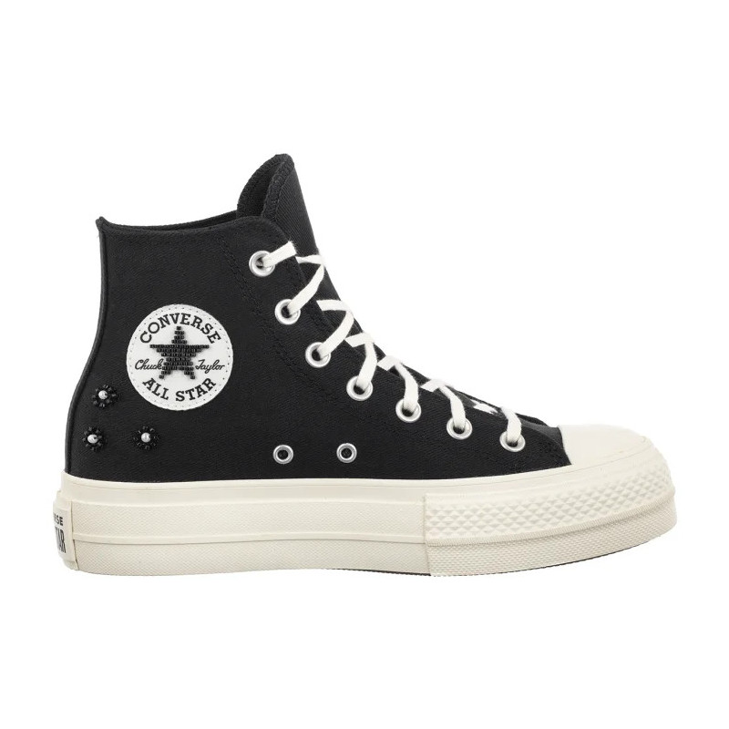 Converse CTAS LIFT HI Black/Black/Egret A17787C (CO838-a) shoes