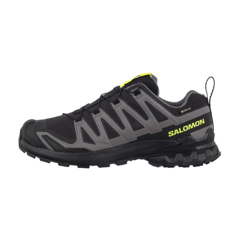 Salomon XA PRO 3D V9 GTX Black/Dark Gull Gray/Acid Lime 479873 (SO39-a) running Shoes