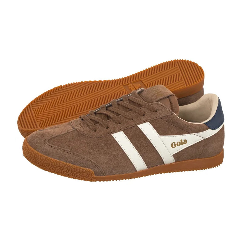 Gola Gola Men's Elan Trainer Tobacco/Off White/Navy CMB538 (GO2-a) sports shoes