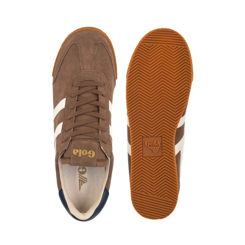 Gola Gola Men's Elan Trainer Tobacco/Off White/Navy CMB538 (GO2-a) sports shoes