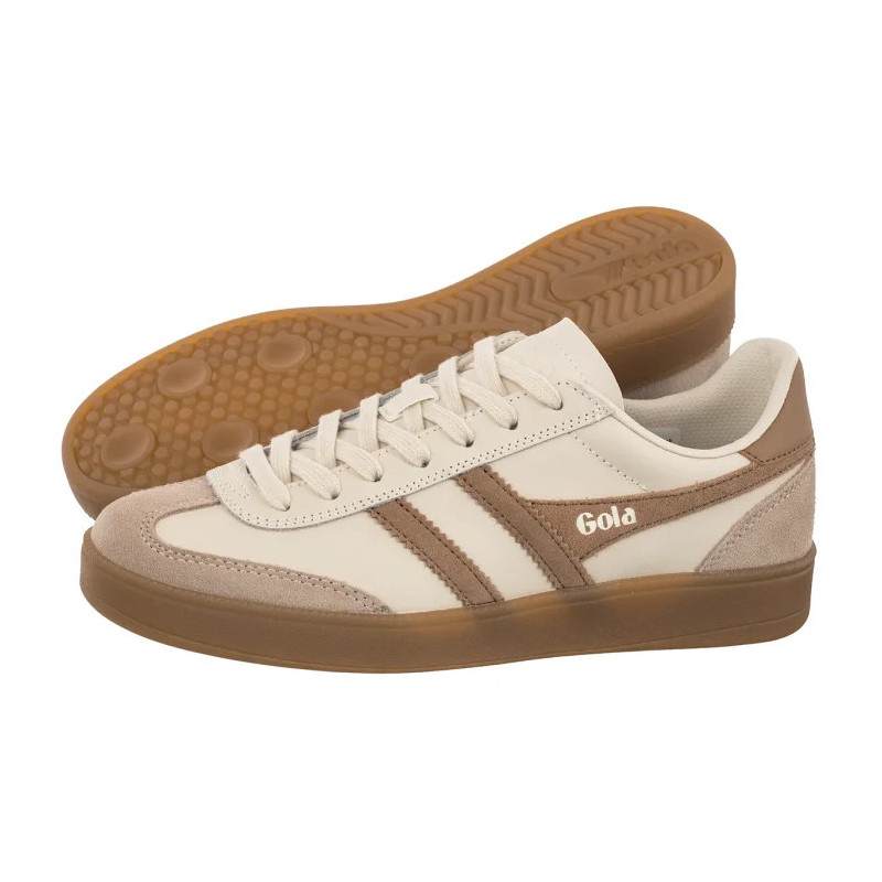 Gola Viper Leather Off White/Bone/Light Caramel/Gum CLB744 (GO1-a) sports Shoes
