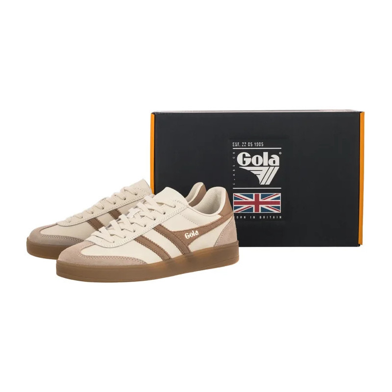 Gola Viper Leather Off White/Bone/Light Caramel/Gum CLB744 (GO1-a) sports Shoes