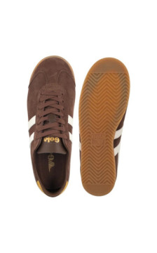 Gola Gola Women's Bullet Suede Trainer Otter/Off White/Pale Gum CLA153 (GO5-a) sports Shoes