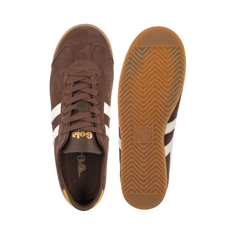 Gola Gola Women's Bullet Suede Trainer Otter/Off White/Pale Gum CLA153 (GO5-a) sports Shoes