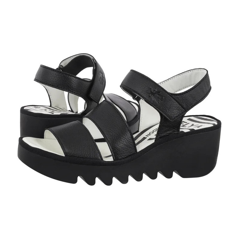 FLY London Bexy575fly Mousse Black P501575001 (FL432-a) shoes