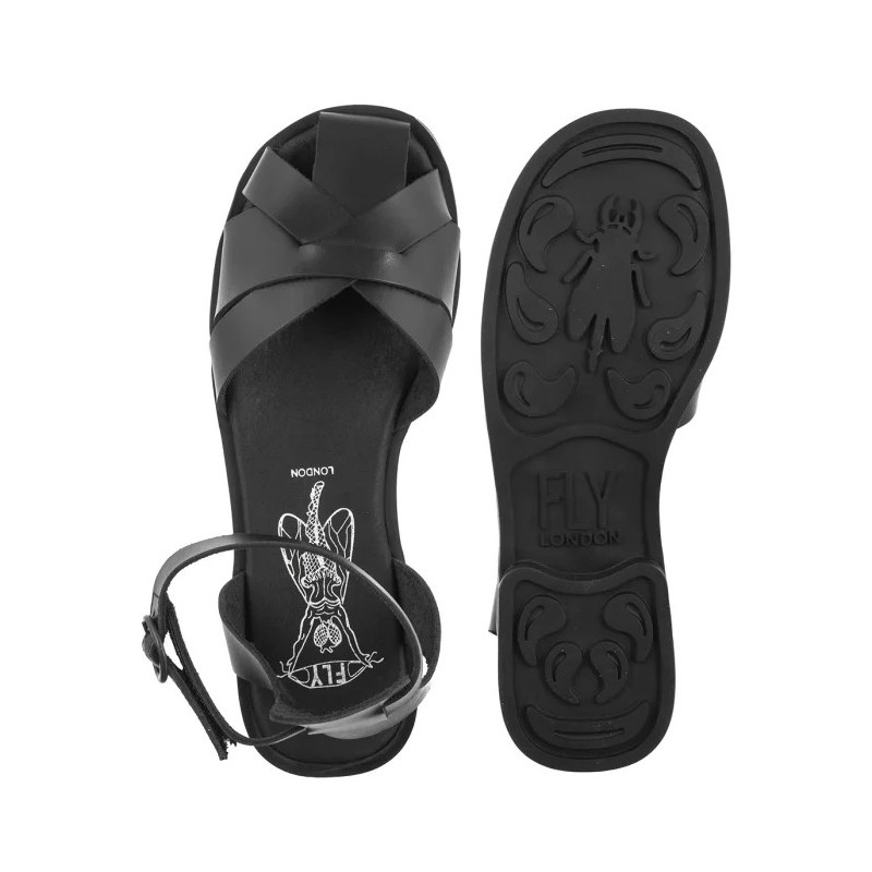 FLY London Alli409fly Bridle Black P145409000 (FL435-a) sandals