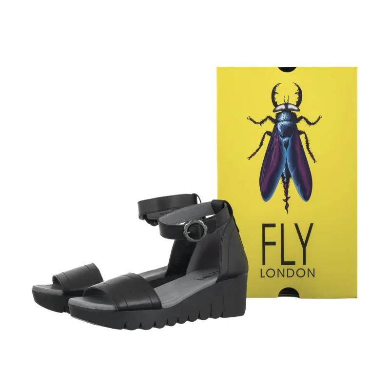FLY London Voik386fly Burn Black P145386000 (FL438-a) shoes