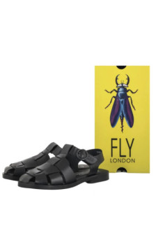 FLY London Ared437fly Bridle Black P145437000 (FL439-a) sandals