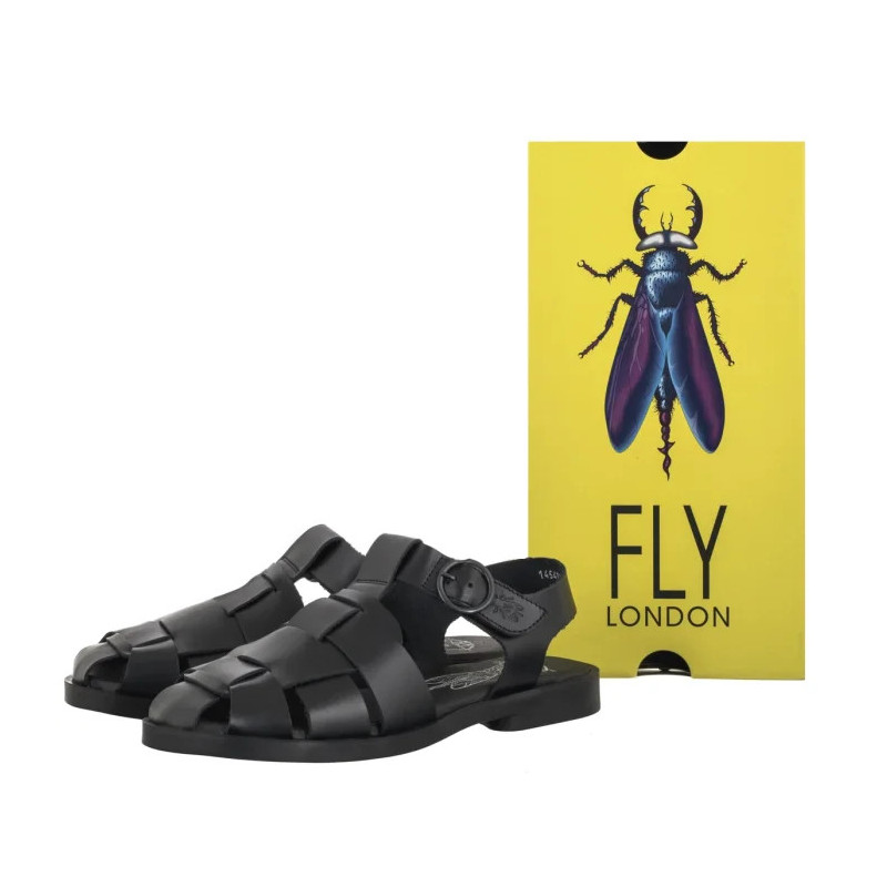 FLY London Ared437fly Bridle Black P145437000 (FL439-a) sandals