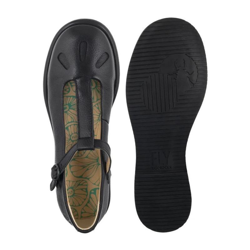 FLY London Dafe417fly Mousse Black P145417003 (FL440-a) ballerinas