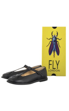 FLY London Dafe417fly Mousse Black P145417003 (FL440-a) ballerinas