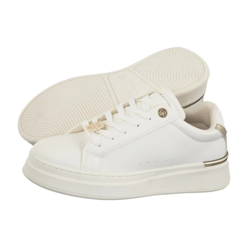 Tommy Hilfiger Low Cut Lace-Up Sneaker Off White/Platinium T3A9-34252-1355X024 (TH1471-a) sports Shoes