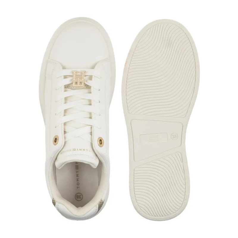 Tommy Hilfiger Low Cut Lace-Up Sneaker Off White/Platinium T3A9-34252-1355X024 (TH1471-a) sports Shoes