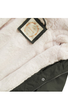 HOODED PARKA WITH LINER BLACK (7626) striukė