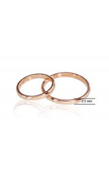 Gold wedding ring 1100001(Au-R), Red Gold 585°