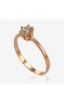 Gold ring 1100102(Au-R)_CZ, Red Gold 585°, Zirkons