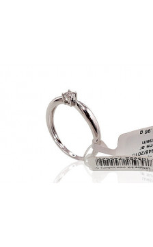 Gold ring 1100187(Au-W)_DI, White Gold 585°, Diamonds