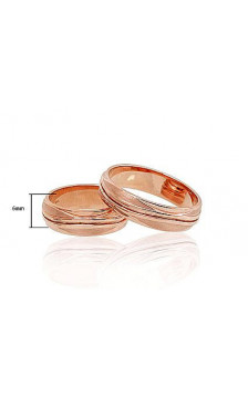 Gold wedding ring 1100545(Au-R), Red Gold 585°