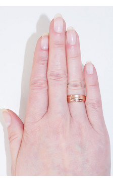 Gold wedding ring 1100545(Au-R), Red Gold 585°
