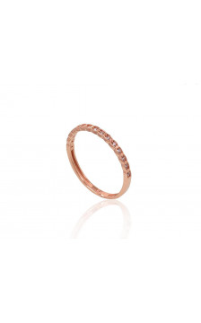 Gold ring 1100873(Au-R)_CZ, Red Gold 585°, Zirkons