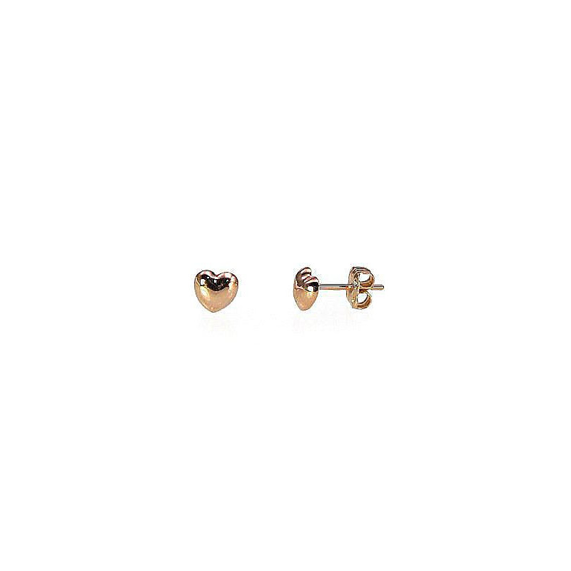 Gold classic studs earrings 1200101(Au-R), Red Gold 585°