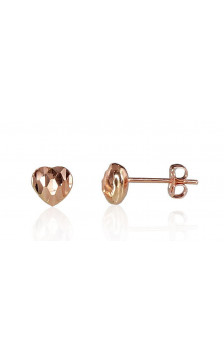Gold classic studs earrings 1200592(Au-R), Red Gold 585°