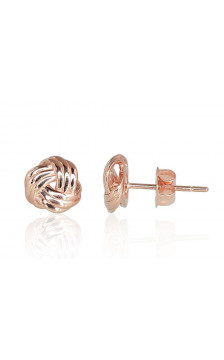 Gold classic studs earrings 1200948(Au-R), Red Gold 585°
