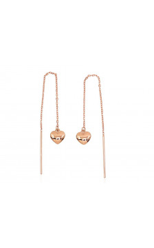 Gold Earrings 1201187(Au-R), Red Gold	585°