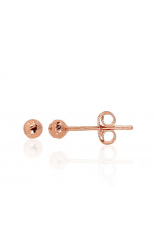 Gold classic studs earrings 1201242(Au-R), Red Gold 585°