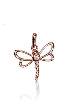 Gold pendant 1300356(Au-R)_CZ, Red Gold 585°, Zirkons