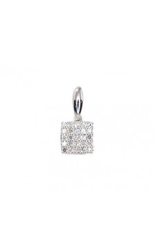 Gold pendant 1300418(Au-W)_DI, White Gold 585°, Diamonds