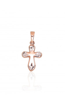 Gold pendant 1300738(Au-R+PRh-W), Red Gold 585°, Rhodium (Plating)