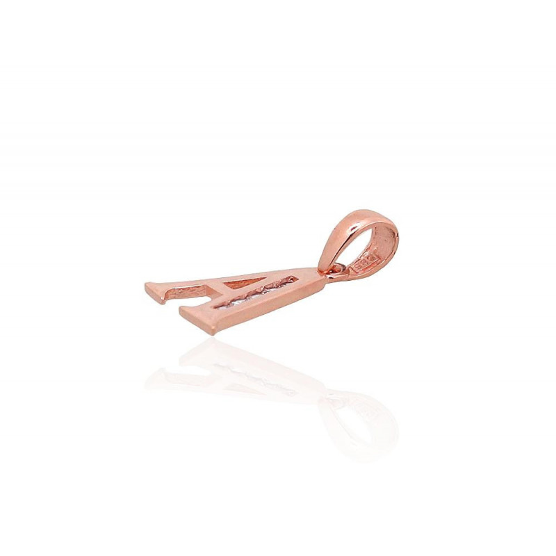 Gold pendant 1300745(Au-R)_CZ, Red Gold 585°, Zirkons