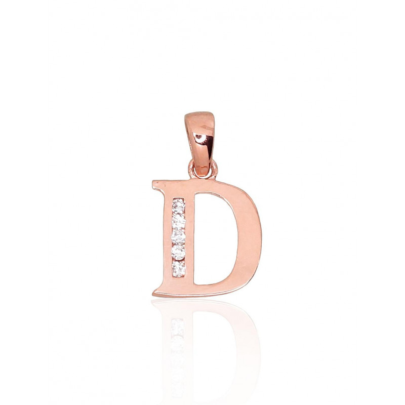 Gold pendant 1300748(Au-R)_CZ, Red Gold 585°, Zirkons