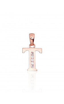 Gold pendant 1300763(Au-R)_CZ, Red Gold 585°, Zirkons