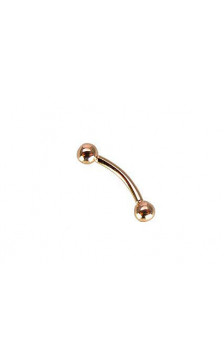 Gold piercing for brow 1930027(Au-R), Red Gold 585°