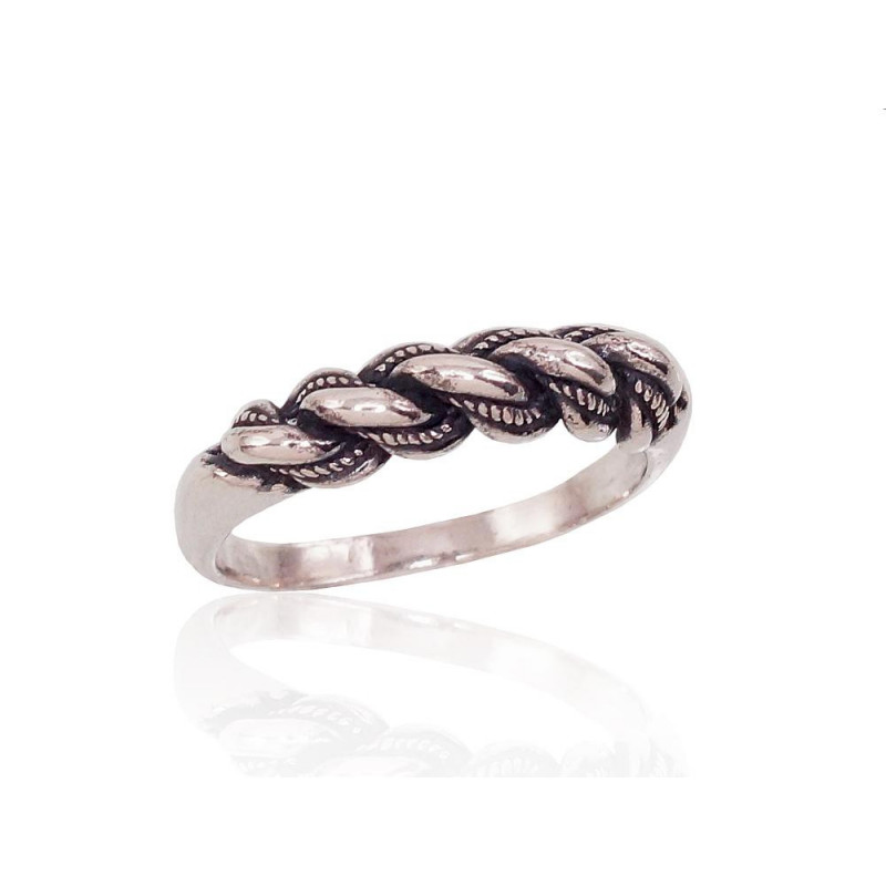 Silver ring 2100004(POx-Bk), Silver 925°, oxide (Plating)