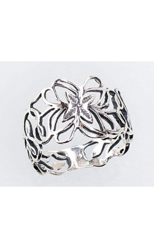 Silver ring 2100668(POx-Bk), Silver 925°, oxide (Plating)