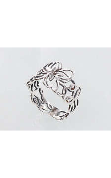 Silver ring 2100668(POx-Bk), Silver 925°, oxide (Plating)