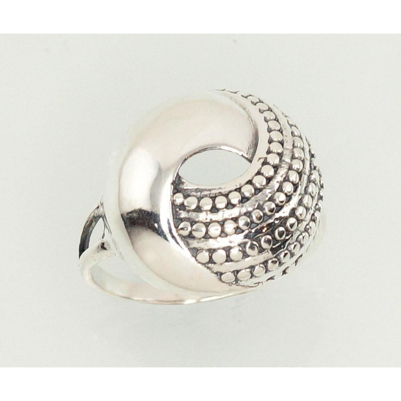 Silver ring 2101184(POx-Bk), Silver 925°, oxide (Plating)