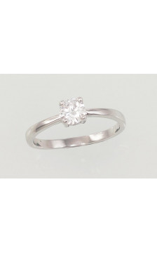 Silver ring 2101547(PRh-Gr)_CZ, Silver 925°, Rhodium (Plating), Zirkons