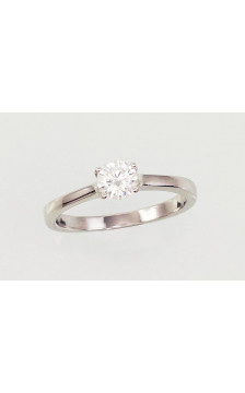 Silver ring 2101548(PRh-Gr)_CZ, Silver 925°, Rhodium (Plating), Zirkons