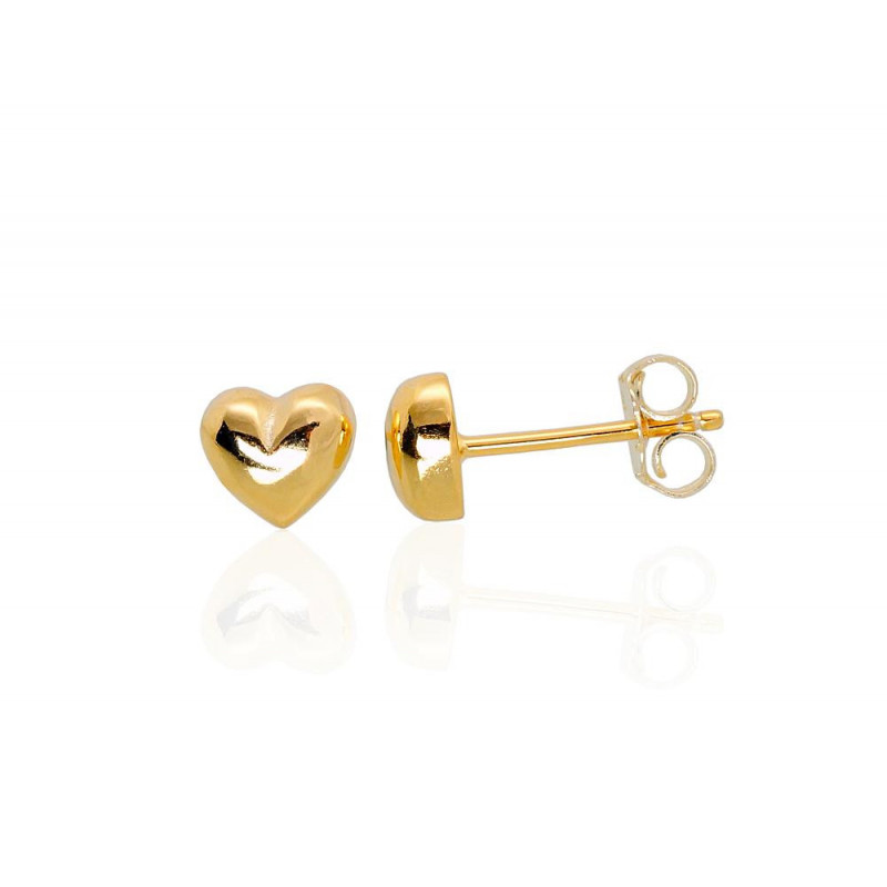 Silver stud earrings 2202963(PAu-Y), Silver 925°, yellow gold (Plating)