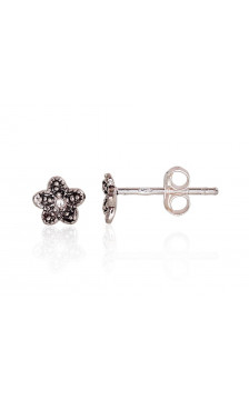 Silver stud earrings 2203327(POx-Bk), Silver 925°, oxide (Plating)