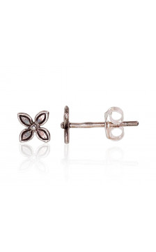 Silver stud earrings 2203346(POx-Bk), Silver 925°, oxide (Plating)