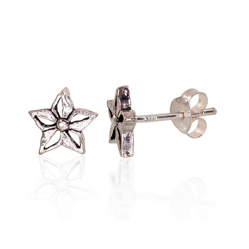 Silver stud earrings 2203348(POx-Bk), Silver 830, oxide (Plating)