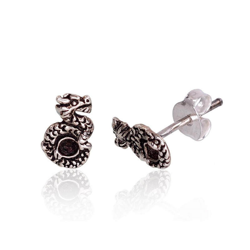 Silver stud earrings 2203383(POx-Bk), Silver 925°, oxide (Plating)