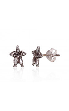Silver stud earrings 2203420(POx-Bk), Silver 925°, oxide (Plating)