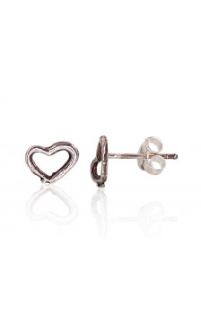 Silver stud earrings 2203427(POx-Bk), Silver 925°, oxide (Plating)