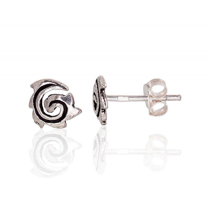 Silver stud earrings 2203441(POx-Bk), Silver 925°, oxide (Plating)